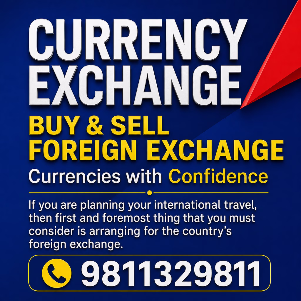 Money Exchange in Noida Sector 18 Dial +91 9891814141